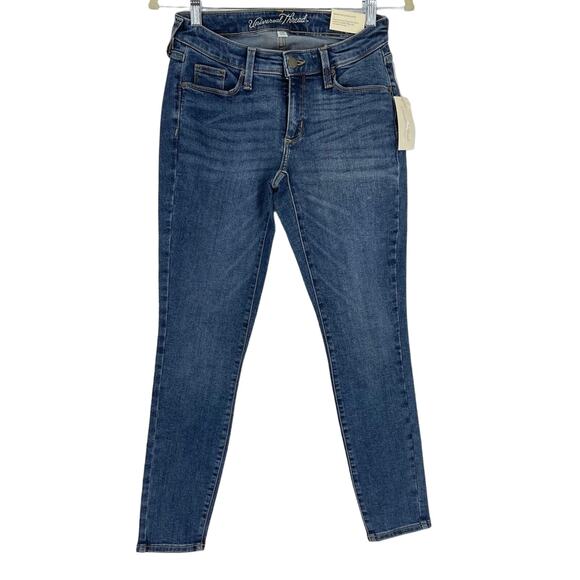 Universal Thread Curvy Skinny Jeans Size 2 Washed Indigo NEW - Picture 2 of 6
